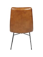 Libra Brown Arthur Leather Chair - Image 4 of 6