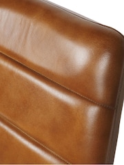 Libra Brown Arthur Leather Chair - Image 5 of 6