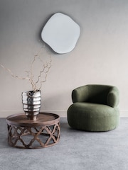 Libra Green Luna Occasional Boucle Chair - Image 2 of 3