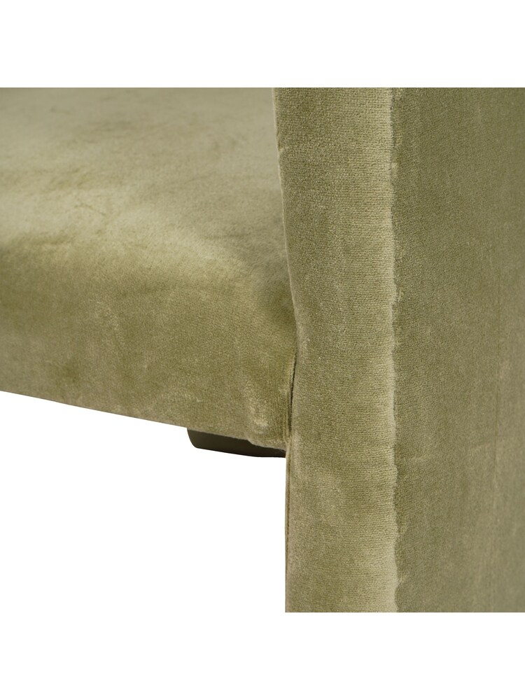 Libra Green Velvet Tri-Leg Chair - Image 6 of 6