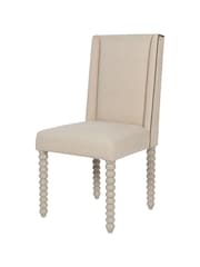 Libra Natural Barnabus Upholstered Dining Chair - Image 2 of 6