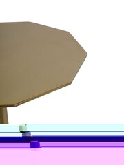 Libra Antique Brass Rock Cocktail Table - Image 4 of 5
