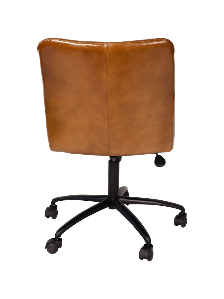 Libra Brown Maxwell Leather Office Chair - Image 5 of 5