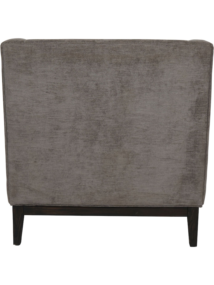 Libra Warm Grey Theodore Buttoned Armchair - Image 6 of 6