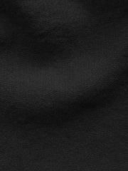 Black Regular Fit Cotton Linen Blend Elasticated Back Trousers - Image 8 of 11