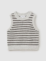 Reiss Venus Alpaca Blend Striped Vest - Imagen 1 de 4