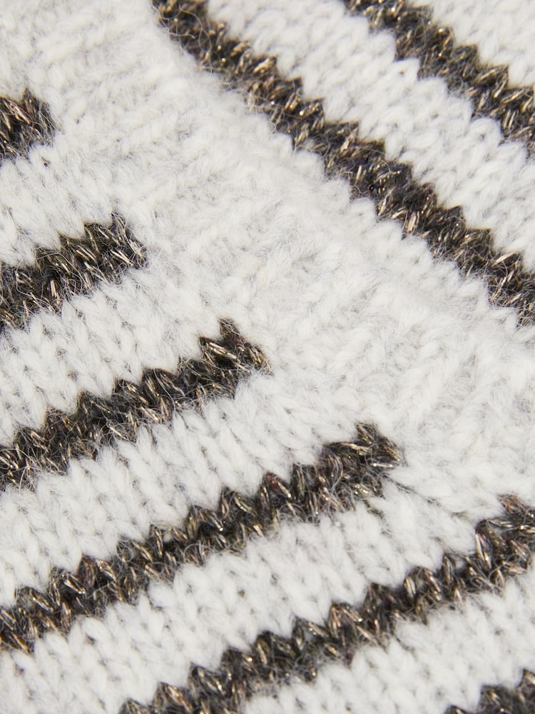Reiss Venus Alpaca Blend Striped Vest - Imagen 4 de 4