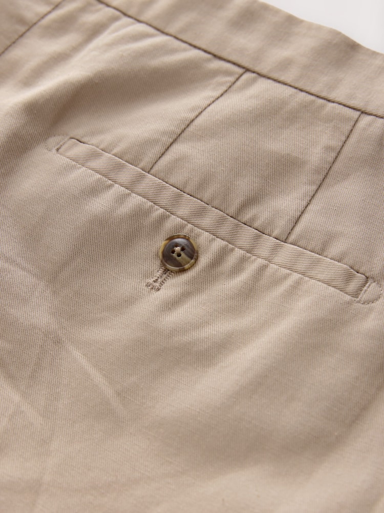 Stone Smart Cotton Blend Side Adjuster Trousers with Linen and Lyocell - Image 12 of 12