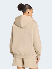 adidas Originals Cream Essentials Oversized Fleece Hoodie - Image 3 of 6