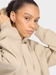 adidas Originals Cream Essentials Oversized Fleece Hoodie - Image 5 of 6