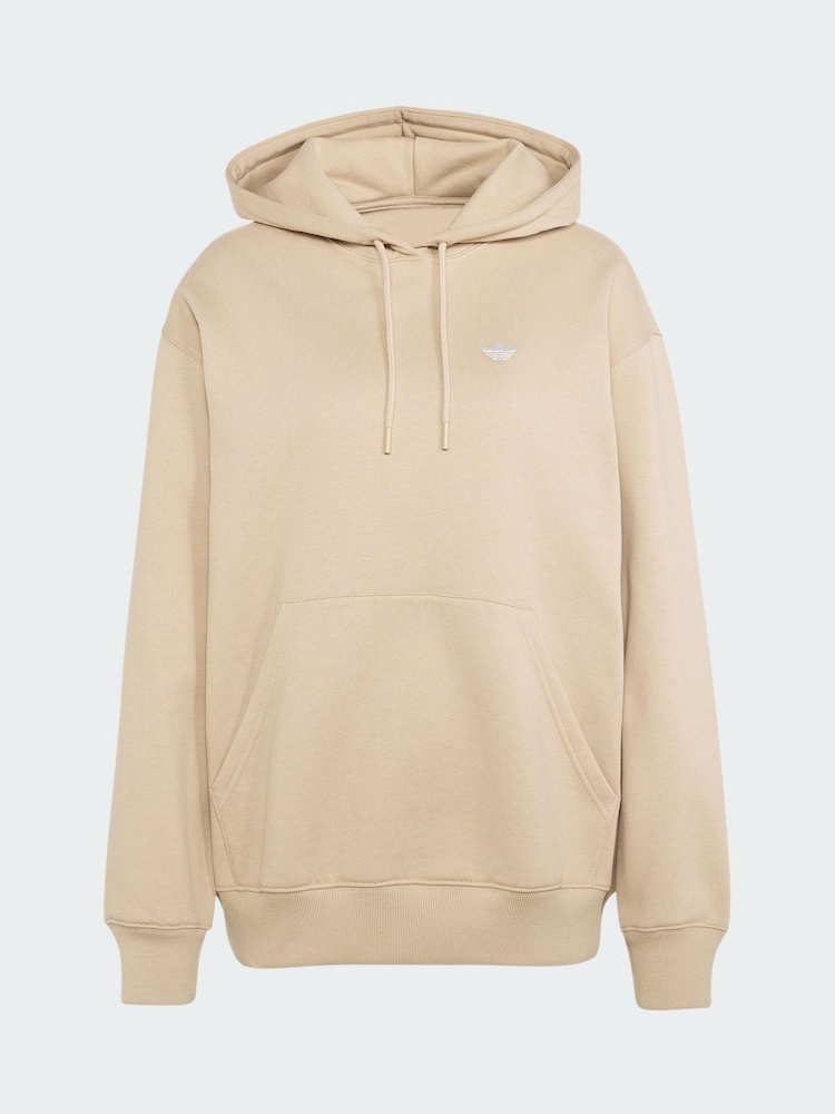 adidas Originals Cream Essentials Oversized Fleece Hoodie - Image 6 of 6 adidas Originals Cream Essentials Oversized Fleece Hoodie - Image 6 of 6
