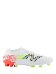 New Balance White Mens Furon Dispatch Firm Ground Football Boots - Image 1 of 8