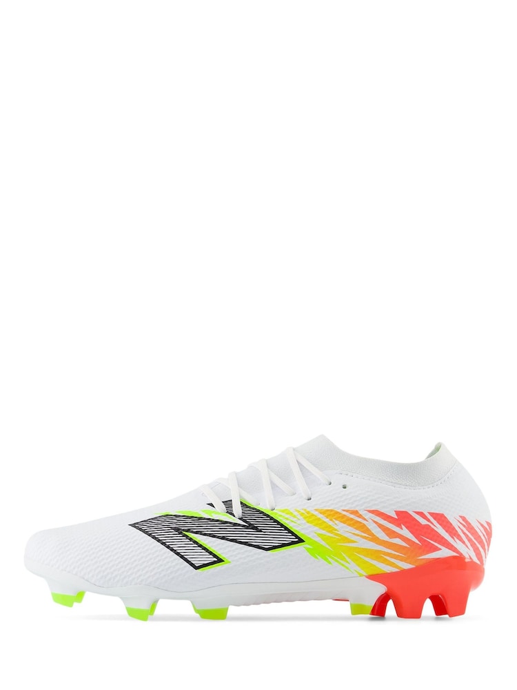 New Balance White Mens Furon Dispatch Firm Ground Football Boots - Image 2 of 8