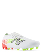 New Balance White Mens Furon Dispatch Firm Ground Football Boots - Image 3 of 8