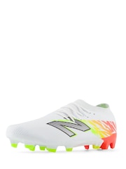 New Balance White Mens Furon Dispatch Firm Ground Football Boots - Image 4 of 8