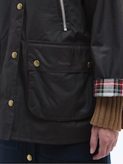 Barbour® Rust Brown Lynne Wax 100% Cotton Jacket - Image 6 of 7