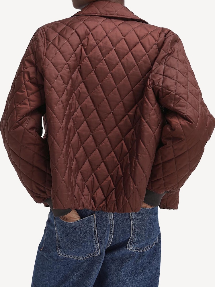 Barbour® x Alexa Chung Rust Brown Jacket - Image 2 of 8