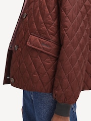 Barbour® x Alexa Chung Rust Brown Jacket - Image 6 of 8