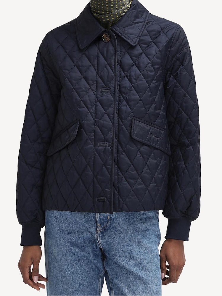 Barbour® x Alexa Chung Navy Jacket - Image 2 of 8