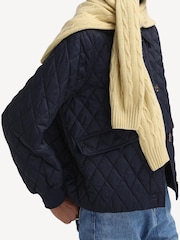 Barbour® x Alexa Chung Navy Jacket - Image 4 of 8