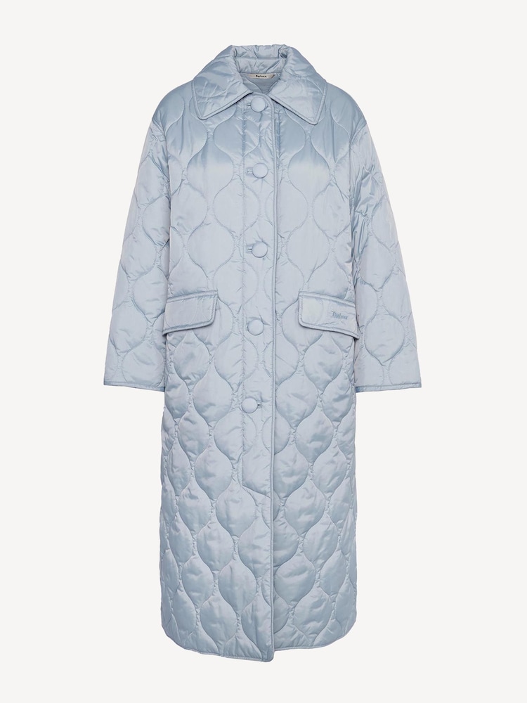 Barbour® x Alexa Chung Light Blue Jacket - Image 8 of 8