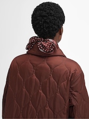 Barbour® x Alexa Chung Rust Brown Jacket - Image 10 of 11