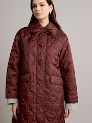 Barbour® x Alexa Chung Rust Brown Jacket - Image 3 of 11