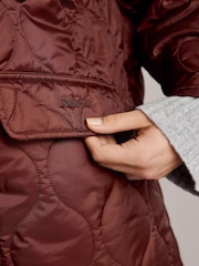 Barbour® x Alexa Chung Rust Brown Jacket - Image 4 of 11