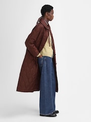Barbour® x Alexa Chung Rust Brown Jacket - Image 8 of 11