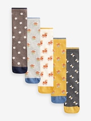 Hamish The Highland Cow Ankle Socks 5 Pack - Image 1 of 6