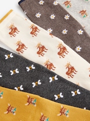 Hamish The Highland Cow Ankle Socks 5 Pack - Image 6 of 6