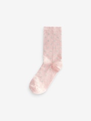Pink/Grey Spots Ankle Socks 4 Pack - Image 4 of 5