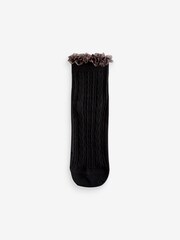 Schwarz mit Animal, Rüschen - Kurz geschnittene Socken im 2er-Pack - Bild 2 von 5