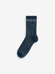 Sparkle Christmas Pattern Ankle Socks 4 Pack - Image 3 of 5
