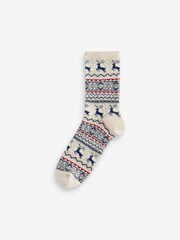 Sparkle Christmas Pattern Ankle Socks 4 Pack - Image 4 of 5