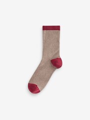 Sparkle Christmas Pattern Ankle Socks 4 Pack - Image 5 of 5