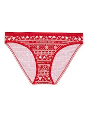 Victoria's Secret Red Fairisle Bikini Knickers - Image 1 of 1