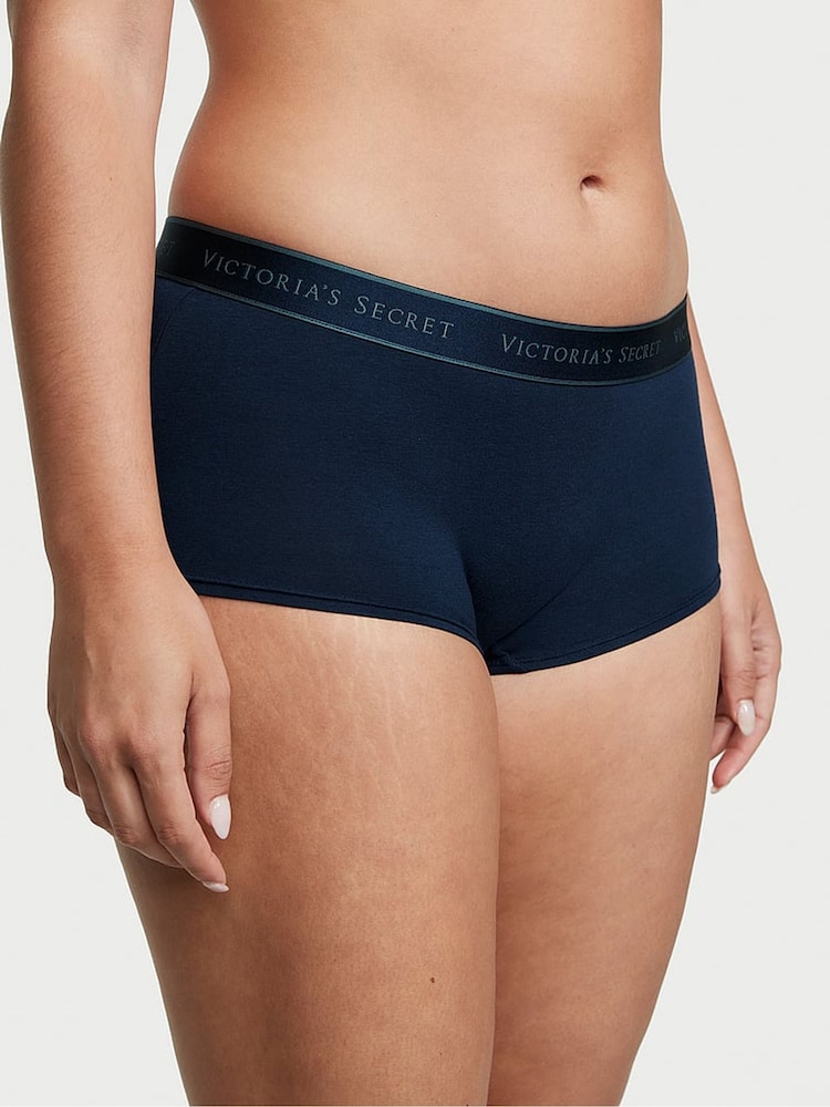 Victoria's Secret Noir Navy Blue Short Knickers - Image 1 of 3