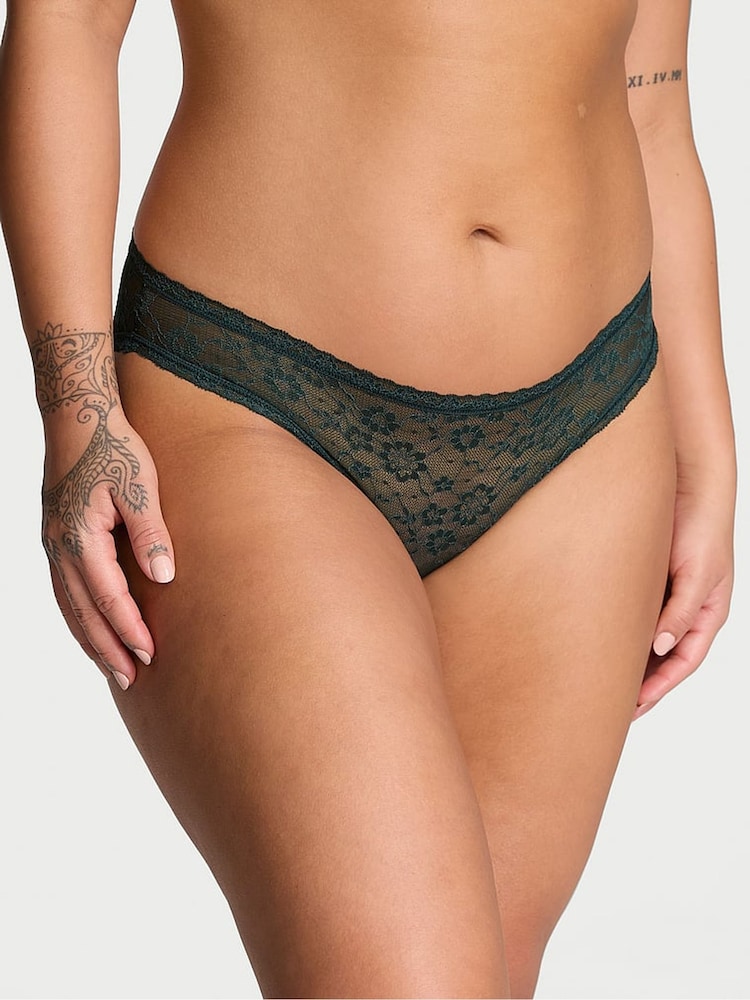 Victoria's Secret Botanical Green Bikini Knickers - Image 1 of 1