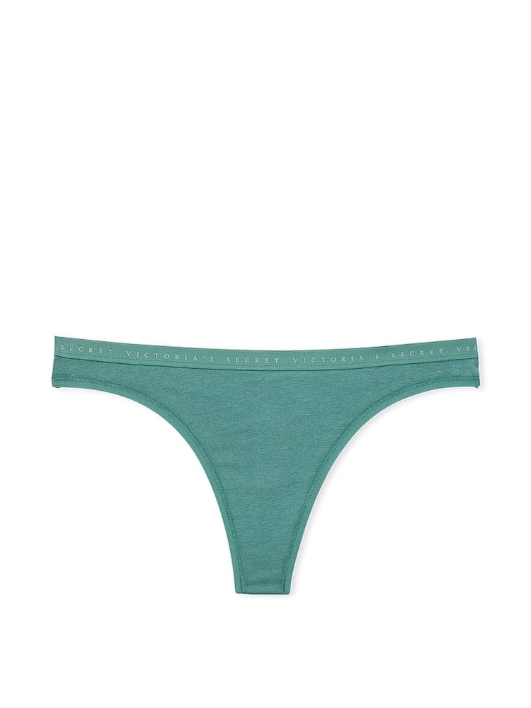 Victoria's Secret French Sage Blue Thong Knickers - Image 3 of 3