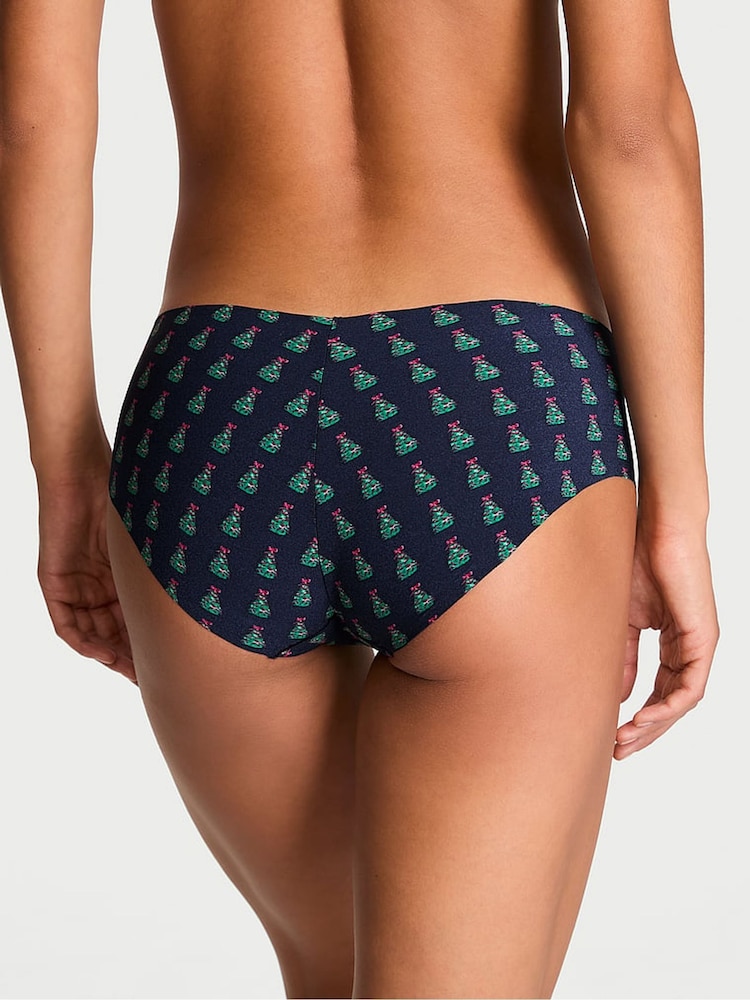 Victoria's Secret Noir Navy Blue Christmas Tree Hipster Knickers - Image 2 of 3
