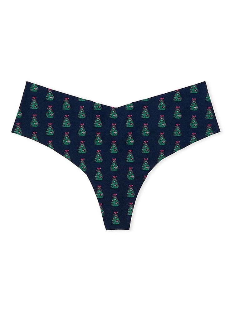 Victoria's Secret Noir Navy Blue Christmas Tree Hipster Knickers - Image 3 of 3