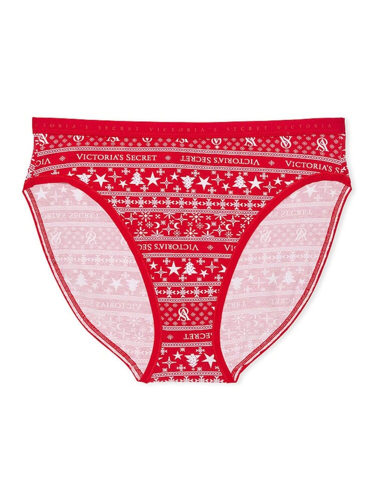 Victoria's Secret Red Fairisle Brief Knickers - Image 1 of 1 Victoria's Secret Red Fairisle Brief Knickers - Image 1 of 1