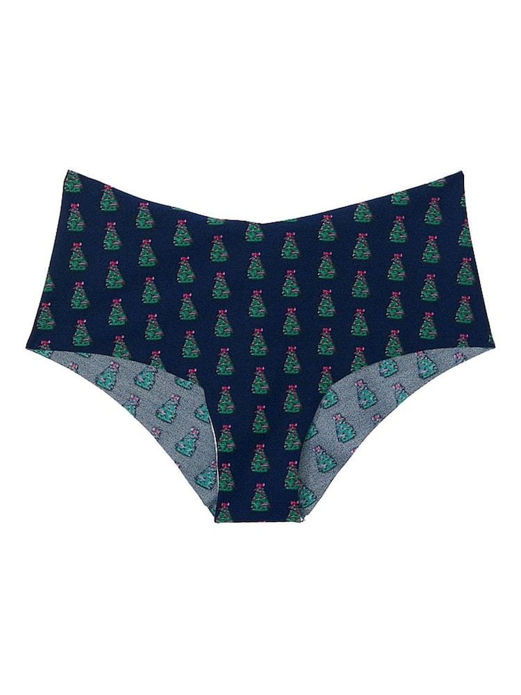 Victoria's Secret Noir Navy Blue Christmas Tree Cheeky Knickers - Image 3 of 3
