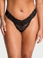 Victoria's Secret Pure Black Thong Knickers - Image 1 of 3