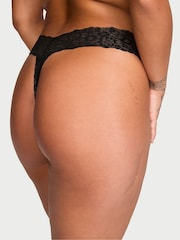 Victoria's Secret Pure Black Thong Knickers - Image 2 of 3