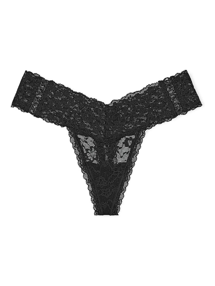 Victoria's Secret Pure Black Thong Knickers - Image 3 of 3