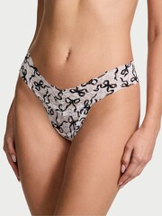 Victoria's Secret White Bows Thong Knickers - Image 1 of 1
