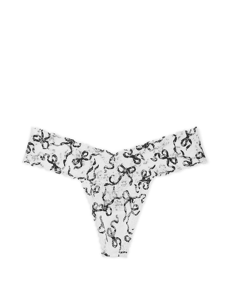 Victoria's Secret White Bows Thong Knickers - Image 3 of 3