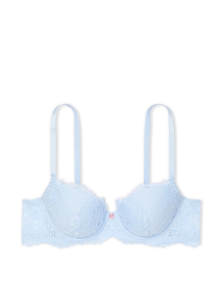 Victoria's Secret Light Blue Lightly Lined Demi Lace Bra - Image 3 of 3